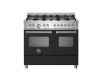 Bertazzoni Master 100cm Dual Fuel Twin Oven Range Cooker in Matt Nero