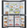 LG GMF960EV4E 91.4cm 50/50 Frost Free American Fridge Freezer - Essence Black Steel_interior full