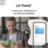 LG GSGV81PYLL American Style Smart Total No Frost Fridge Freezer with InstaView™ - Prime Silver_thinq