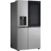 LG GSGV81PYLL American Style Smart Total No Frost Fridge Freezer with InstaView™ - Prime Silver_angled view