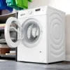 Bosch WGE03408GB 8kg 1400 Spin Washing Machine - White_door open