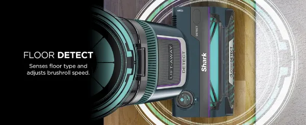 Shark LA791UKT Detect Pet Pro Upright Corded Vacuum - Adriatic Teal / Silver_floor detect