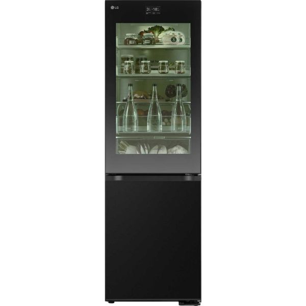 LG GBG7190CEV 349L InstaView™ Fridge Freezer in Essence Black Steel_main