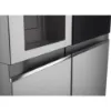 LG GSGV80PYLL 635L InstaView™ Side-By-Side American Style Fridge Freezer in Prime Silver_recessed handles