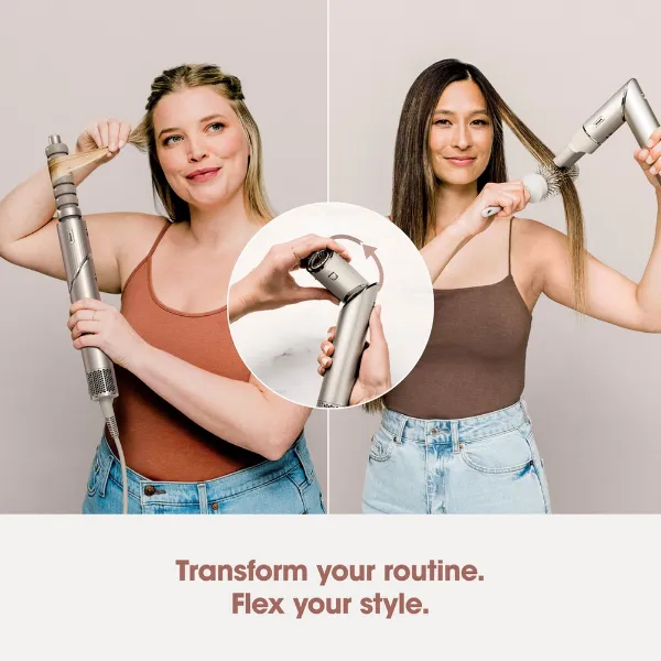 Shark HD426SLUK FlexStyle Air Styler & Hair Dryer for Straight & Wavy Hair - 3 Attachments - Stone_transform your routine