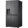 LG GSLC41EPPE 641L NatureFRESH American Style Fridge Freezer in Essence Matte Black_angled view