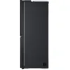 LG GSXE90EVDD 628L InstaView™ Side-By-Side Fridge American Style Freezer in Essence Black Steel_side