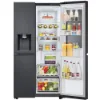 LG GSXE90EVDD 628L InstaView™ Side-By-Side Fridge American Style Freezer in Essence Black Steel_fridge open