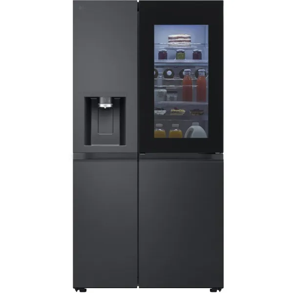 LG GSXE90EVDD 628L InstaView™ Side-By-Side Fridge American Style Freezer in Essence Black Steel_main