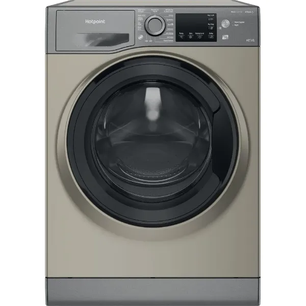Hotpoint NDB8635GKUK 8+6kg Freestanding Washer Dryer in Graphite 