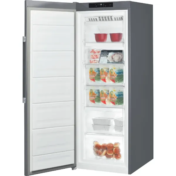 Hotpoint UH6F2CG Freestanding No Frost Upright Freezer in Graphite_Open