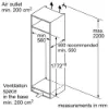 Bosch KIR81VFE0G Built-in fridge _measurements