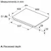 Bosch PIV831HB1E 80.2cm Induction Hob in Black_measurements