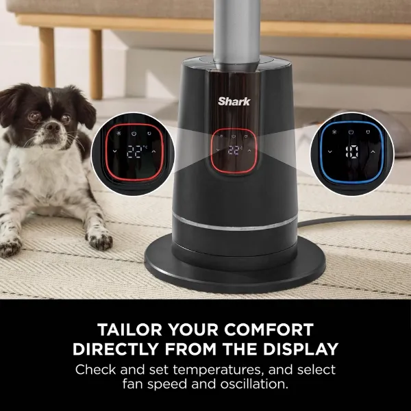 Shark TH200UK Fan & Heater - Charcoal_tailor your comfort