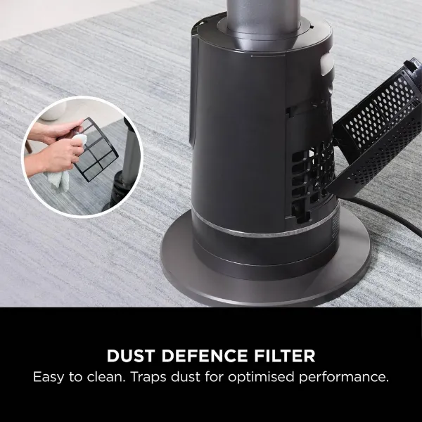 Shark TH200UK Fan & Heater - Charcoal_dust defence filter