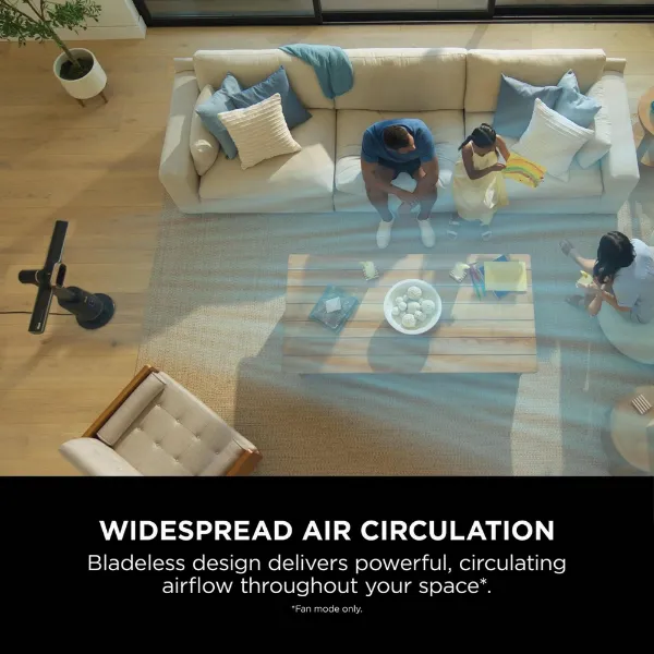 Shark TH200UK Fan & Heater - Charcoal_widespread air circulation