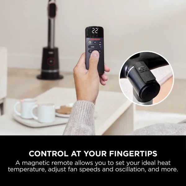 Shark TH200UK Fan & Heater - Charcoal_control at your fingertips