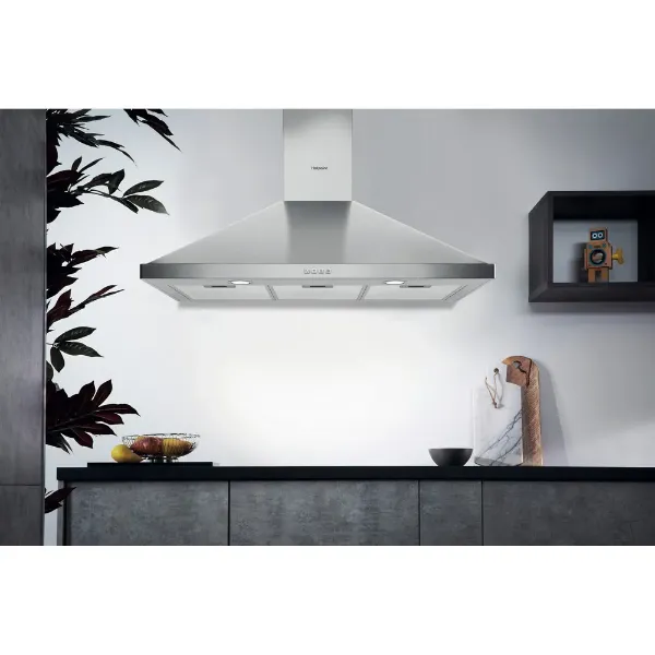 Hotpoint PHPN95FLMX/1 90cm Chimney Pyramid Cooker Hood in Stainless Steel_Lifestyle