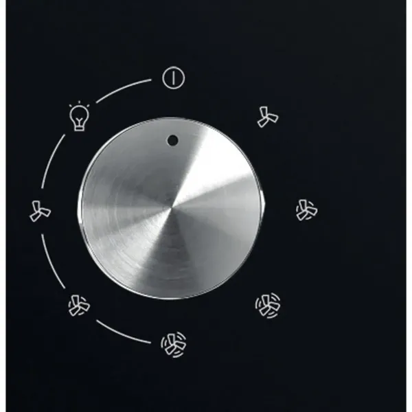 Hotpoint PHVP62FLMK 60cm Chimney Cooker Hood in Black_dial