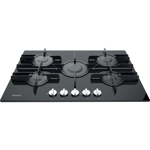 Hotpoint FTGHG751D/HBK 70cm Gas Hob with Front Control in Black