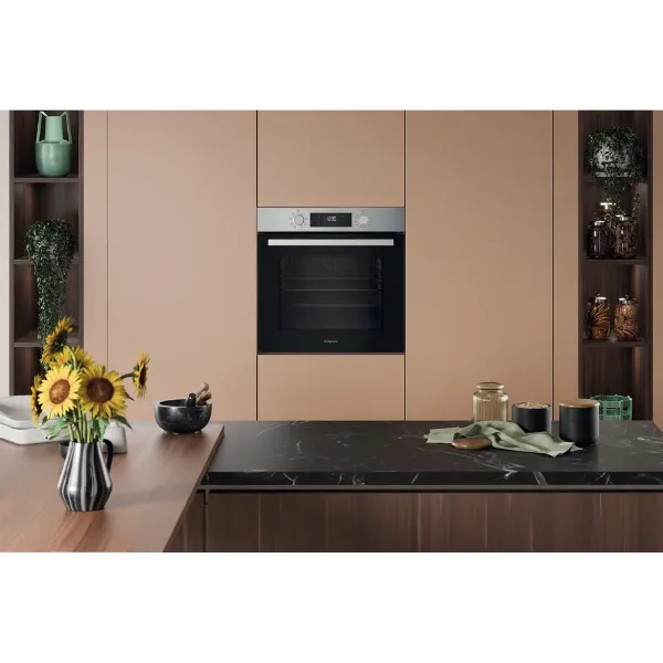 Hotpoint Class 2 Multiflow HO255CXUK Single Electric Fan Oven in Stainless Steel