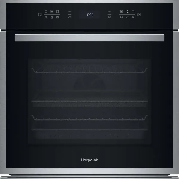 Hotpoint HOI68HT0SXUK Class 6 60cm Built-In Single Multifunction Oven with ActiveMultiflow and Rotisserie