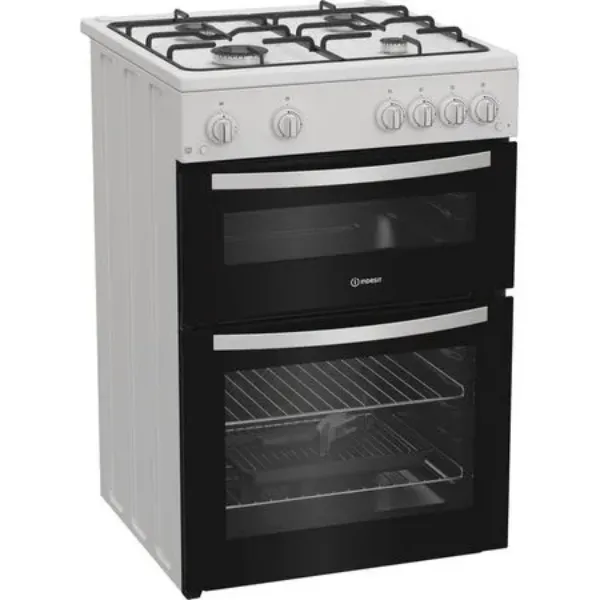 Indesit ITG6GW 60cm Gas Twin Cooker - White