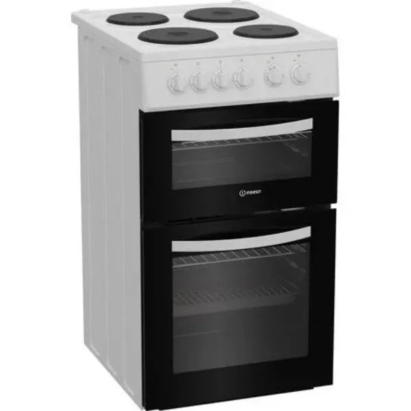 Indesit ITE5EMW 50cm Electric Twin Cooker - White