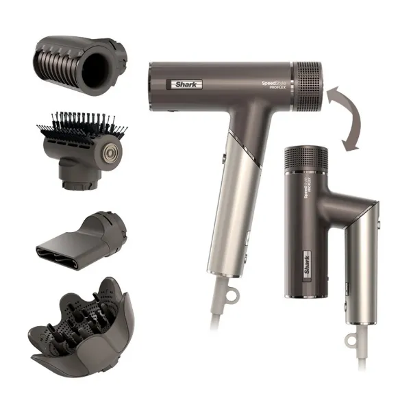Shark HD542UK SpeedStyle Pro FLEX 4-in-1 High-Velocity Hair Dryer System - Mocha Silver_main