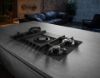 Elica NT-FLAME-EVO-BL NikolaTesla Flame 90cm Venting Gas Hob in Black_overhead view