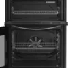 Indesit IDE6VDCS1 60cm Electric Double Cooker with Ceramic Hob in Silver