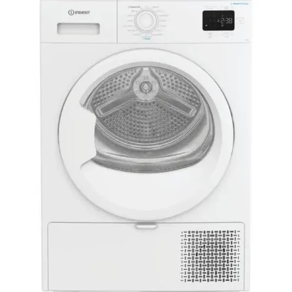 Indesit CYSD82DWWUK 8kg Heat Pump Tumble Dryer with Steam Technology in White