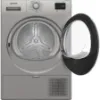 Indesit CYSD82DSSUK 8kg Heat Pump Tumble Dryer with Steam Technology in Silver