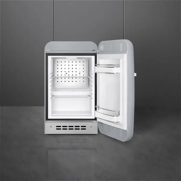 Smeg FAB5RSV6 40cm 50s Style Right Hand Hinged Free Standing Refrigerator In Silver