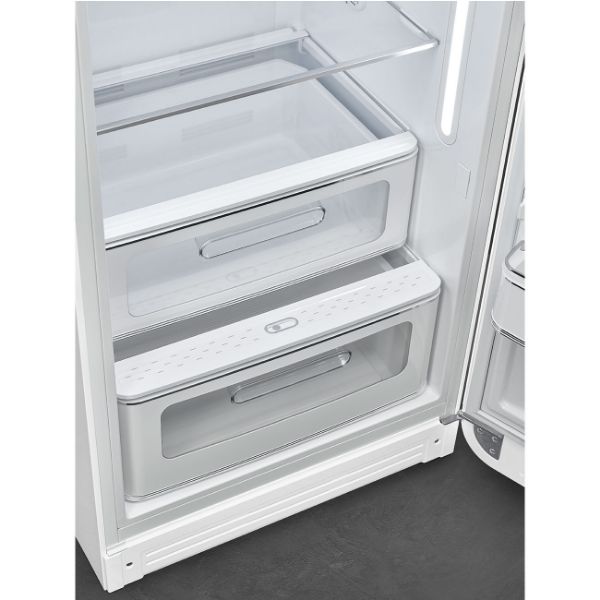 Smeg FAB28RWH6UK 60cm 50’s Style Right Hand Hinged Free Standing Refrigerator In White