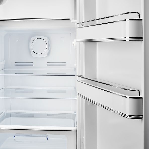 Smeg FAB28RWH6UK 60cm 50’s Style Right Hand Hinged Free Standing Refrigerator In White