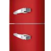 Smeg FAB30LRD6UK 60cm 50’s Style Fridge Freezer Left Hand Hinged In Red