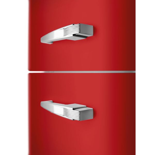 Smeg FAB30LRD6UK 60cm 50’s Style Fridge Freezer Left Hand Hinged In Red