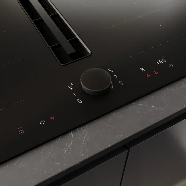 Neff V68YYX4B0 Flex Design 80cm Induction hob with Integrated Ventilation System in Matt Black