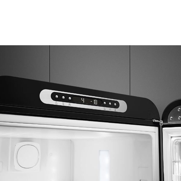 Smeg FAB32RBL6UK 60cm 50’s Style Fridge Freezer Right Hand Hinged In Black