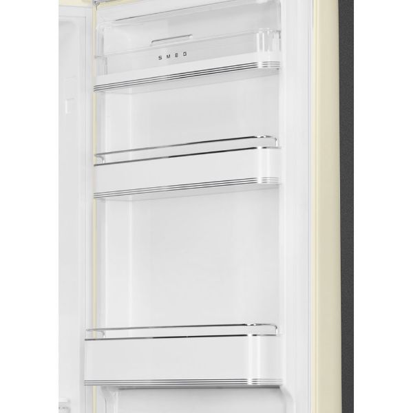Smeg FAB32RCR6UK 60cm 50’s Style Fridge Freezer Right Hand Hinged In Cream