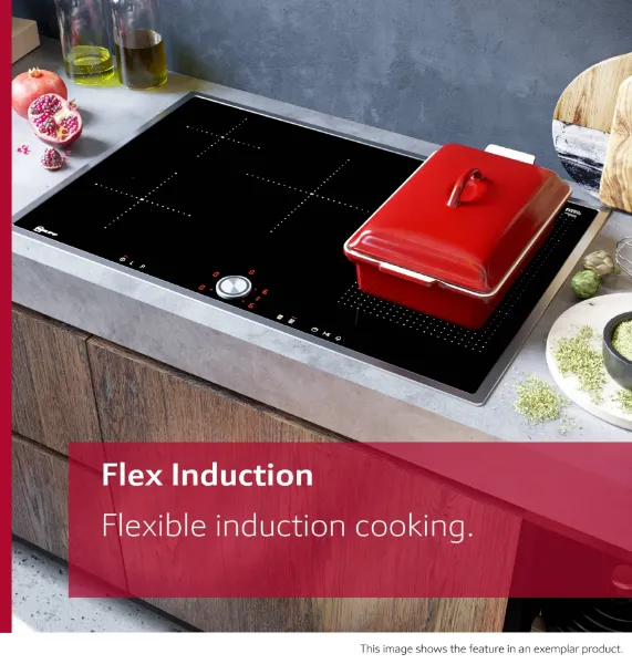 Neff V68YYX4C0 Flex Design 80cm Induction hob with Integrated Ventilation System in Black