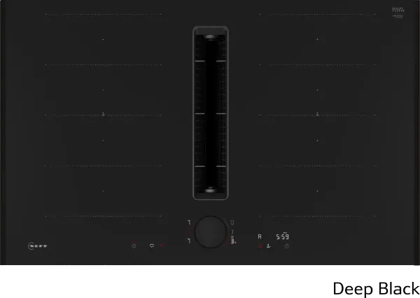 Neff V68YYX4C0 Flex Design 80cm Induction hob with Integrated Ventilation System in Black