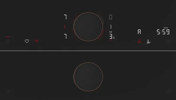Neff V68YYX4C0 Flex Design 80cm Induction hob with Integrated Ventilation System in Black