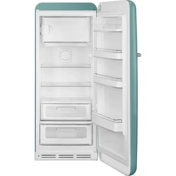 Smeg FAB28RDEG6 60cm 50s Style Retro Fridge with Icebox Right Hand Hinge in Emerald Green 