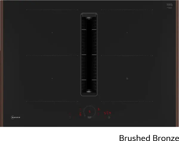 Neff V57YHQ4C0 Flex Design 70cm Induction Hob with Integrated Ventilation System in Black