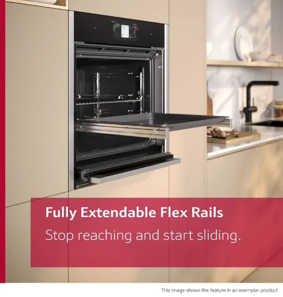 Neff C29FS3AY0 Flex Design N90 Built-in Compact Oven with Steam Function 60 x 45cm