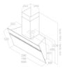 Elica ASC-AT-WH-80 Ascent @ 80cm Wall Mounted Cooker Hood in White