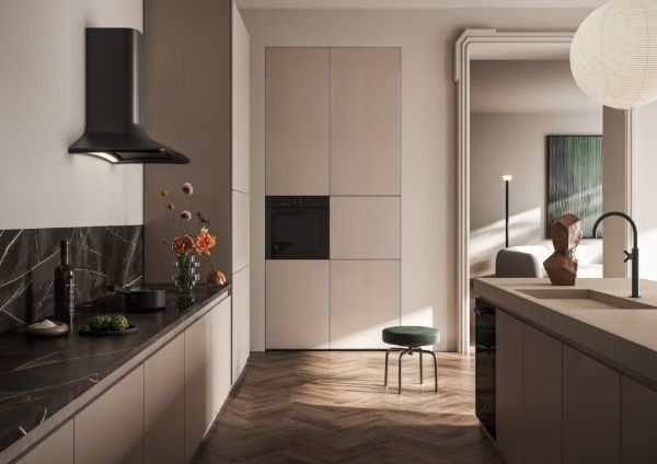 Elica DOLCE-BLACK 85cm Wall Mounted Cooker Hood in Black 