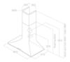 Elica DOLCE-WHITE 85cm Wall Mounted Cooker Hood in White